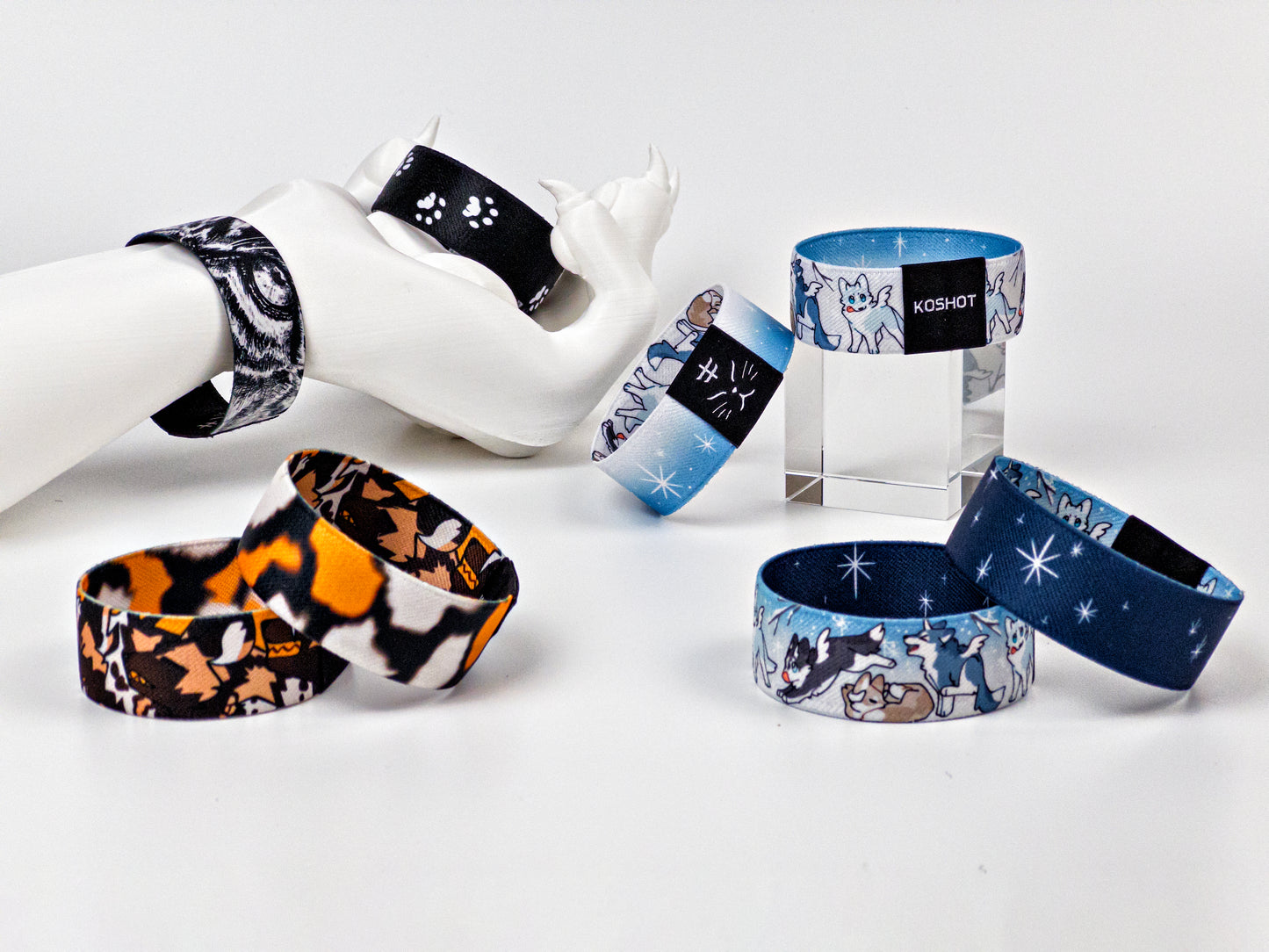 ANGEL HUSKY Wristbands - NAVY